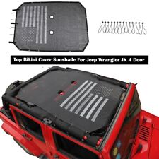 Mesh Auto Sonnenschirm Bikini Top Abdeckung Für Jeep Wrangler JK JKU 4Dr Zubehör