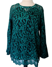 Sheego Damen Tunika Grün