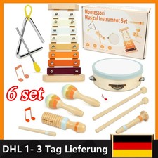 Holz-Xylophon für Kinder Musikinstrumente Set Kinderspielzeug Musikspielzeug DE
