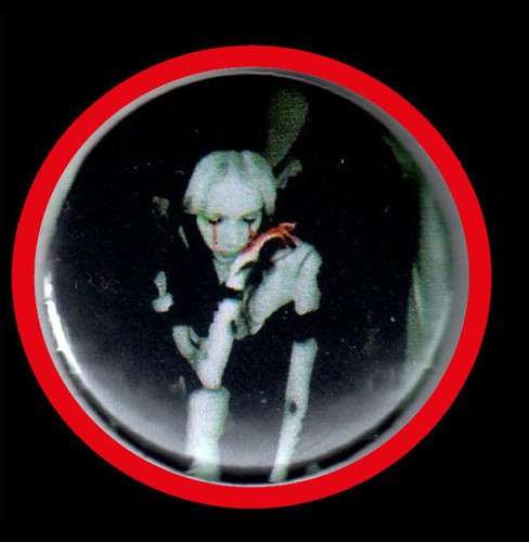 Black angel button - black, angel"button"