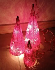 3er Set Weihnacht Deko Rot 3