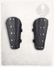 Mytholon Erend Armschienen Leder Braun Larp Mittelalter Reenactment #25142