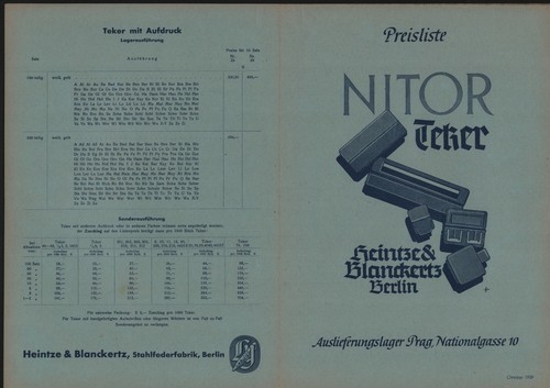 Berlin preisliste 1939 - berlin,,