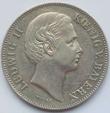 Bayern, Ludwig II., 1/2 Gulden