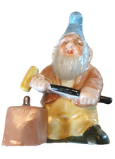 Rarität -Kowa Figur -Zwerg  Gnom Kabouter Hand bemalt  13 x 8 cm