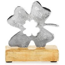 Kleeblatt - Glücksklee Aufsteller - Metall-Dekoration - Deko-Kleeblatt