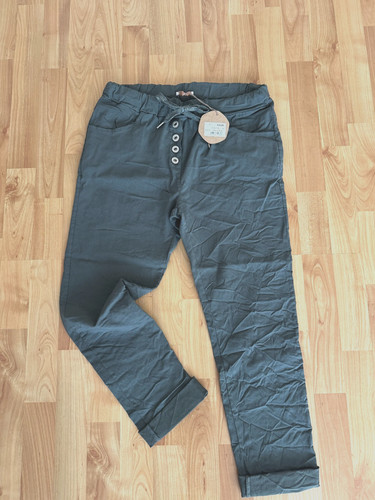 Tredy joggpants mit - mit, knöpfen