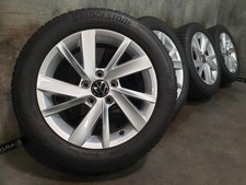 Original VW e-Golf 7 5G Gavia Alufelgen Winterreifen 205/55 R 16 Bridgestone 75%