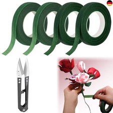 Floristik Kreppband, Floristenband Grün, 4 Stück Floristenband, Flora Kreppband 