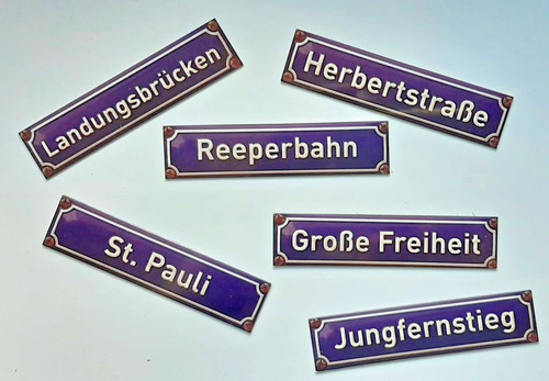 Hamburg mini straßenschild - mini,
