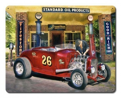 1932 ford hot rod - rod, garage