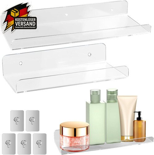 Transparente wandregale set - set, 2