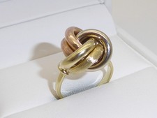 585 gold ring tricolor - gold,