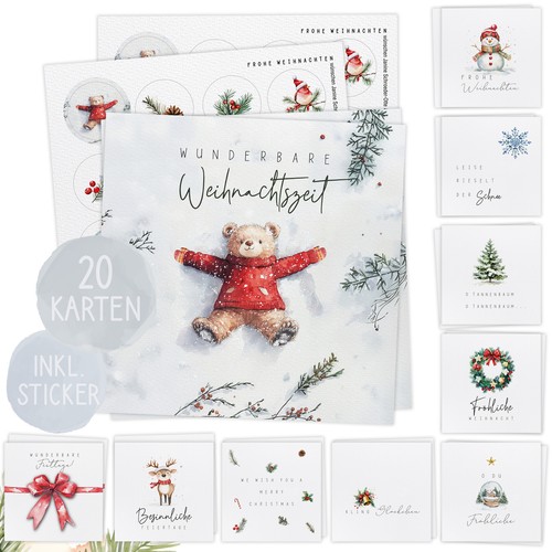 Xxl weihnachtskarten inkl - weihnachtskarten,