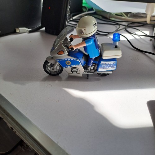 Playmobil polizei motorrad mit - polizei,