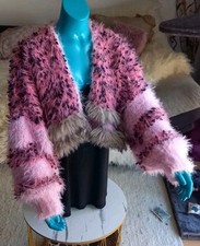 Tolle Kurz Strickjacke Unikat Boho Hippie Impressionen Gr.36 Bis 40 