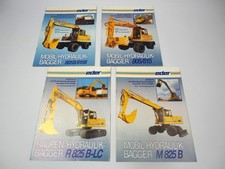 4x Prospekt Eder M805 M815 M825 R825 B CL Hydraulikbagger 1980/90er Jahre