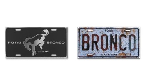 Nummernschild ford bronco - nummernschild,