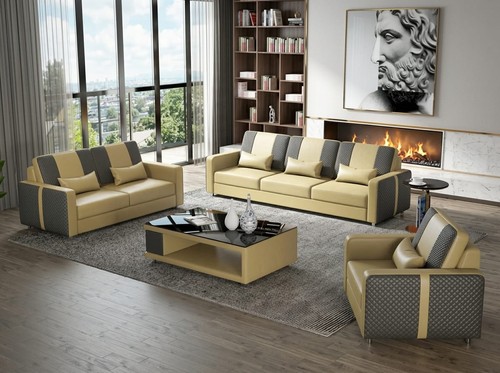 Leder sofa set 1 modern - leder,