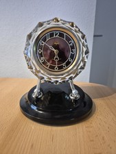 50 / 60er - Majak Kristall Tischuhr Kaminuhr mechanisch