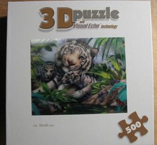 3D Puzzle * Weiße Tiger * 500