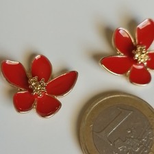 Ohrstecker rot glänzend