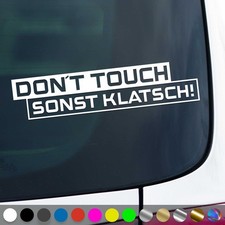 Dont Touch Aufkleber Warnung