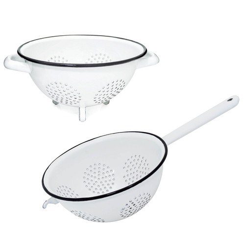 Abtropfsieb 20cm emailliert - abtropfsieb,