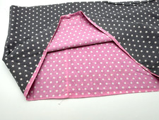 Stillschal Loop Schwarz/Rosa mit Sternchen – 66x38 cm – sehr guter Zustand