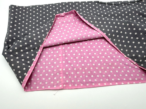 Stillschal loop schwarz rosa - loop, schwarz/rosa