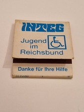 Streichholzheftchen, Integ, Jugend im Reichsbund, Danke für Ihre Hilfe