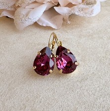 Tropfen Ohrringe mit Swarovski