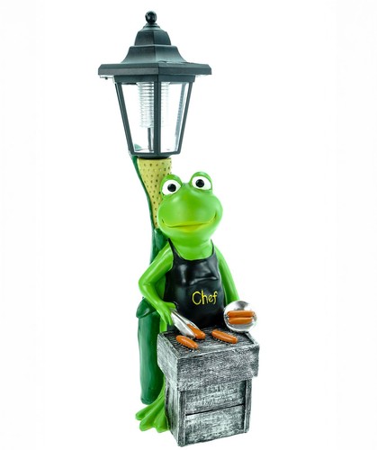 Frosch grillmeister mit led - frosch,