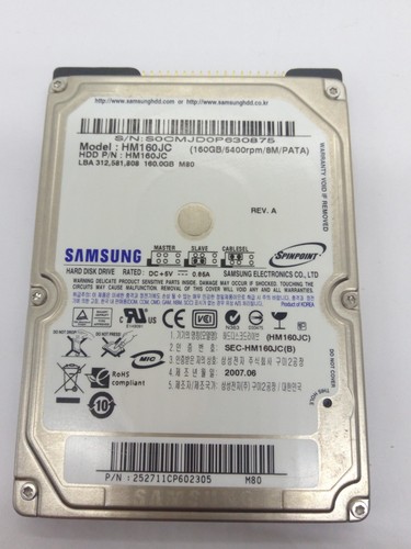 Samsung hm160jc 160 ide - *hm160jc*, gb