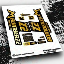 WP543 GABELAUFKLEBER MARZOCCHI BOMBER Z2 SET DECALS