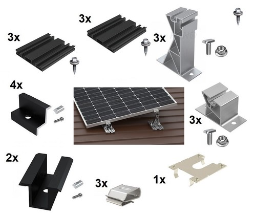 Montage set module solar - montage, 2
