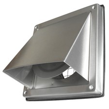 Ablufthaube Edelstahl Lüftungsgitter Lufthaube Wetterschutzgitter DN 100 mm