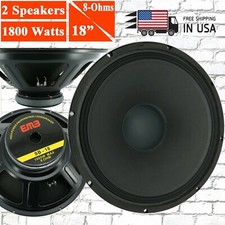 2x EMB SB-18 1800W 18" 8-Ohm