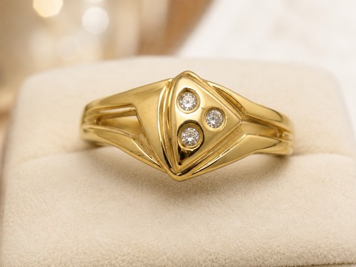 Eleganter goldring aus - eleganter, 333