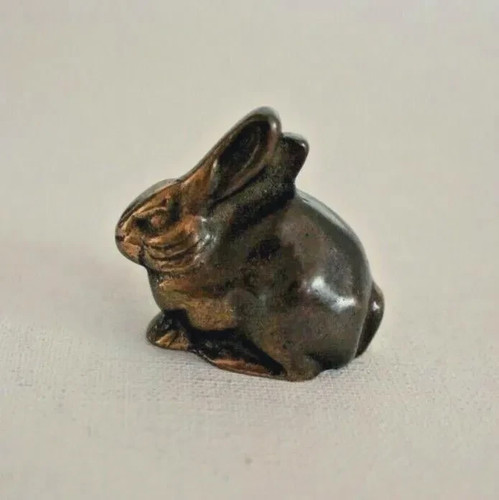 Hase figur bronze - figur, massiv