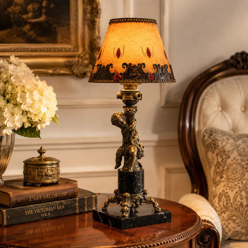 Antike tischlampe 1860 - 1860, –