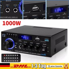 1000W Verstärker Stereo Amplifier HIFI Digital Bluetooth FM USB Vollverstärker