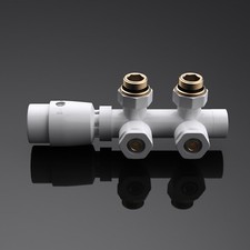 Thermostat Ventil Anschlussgarnitur Badheizkörper Heizkörper Mittelanschluss