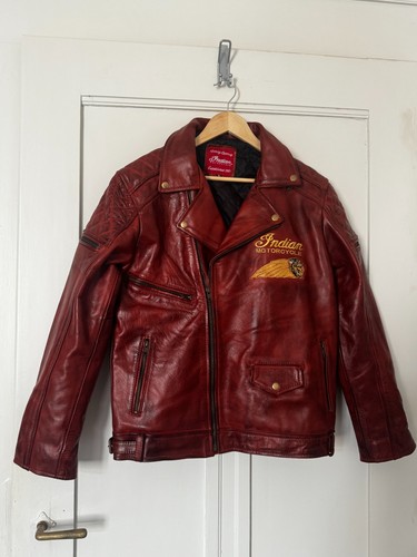 Lederjacke indian motorcycle - indian,