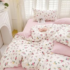 Michorinee Rosa Blumen Doppel