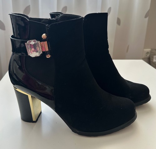 Stiefeletten schwarz mit - stiefeletten,