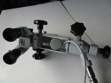 Zeiss Opmi-1 Mikroskopkopf mit f=160 Fernglas f=200 Objektiv und 2 12,5 Eyepie