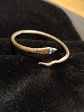 Antik Silber Armband Schlange