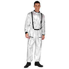 DE Erwachsene Astronauten Kostüm Herren Metallic Space Weltraumfahrer Overall