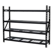 STIER Gitterrost-Fachbodenregal Fachlast 400 kg Stahlgestell Regalsystem HxBxT